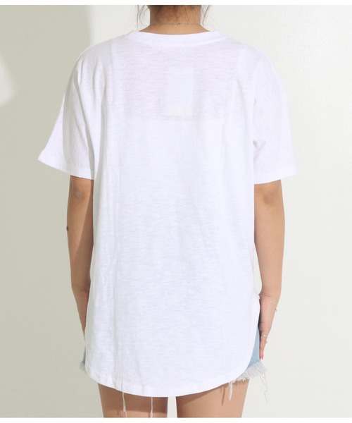 anap mimpi(アナップミンピ)の「切替 ビッグ 無地 半袖 スラブ Tシャツ(Tシャツ/カットソー・レディース・ベージュ系その他/グリーン/ブラック/オフホワイト・FREE)」の17枚目の写真