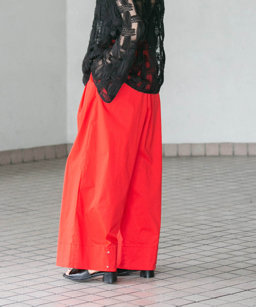 KBF（ケイビーエフ）の「2WAYコクーンパンツ（その他パンツ・レディース・ブラック/レッド/オフホワイト・ONE）」の3枚目の写真