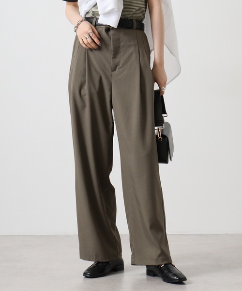 セール】ﾎﾟﾘｴｽﾃﾙ ﾜｲﾄﾞﾊﾟﾝﾂ ｾｯﾄｱｯﾌﾟ対応（スラックス）｜FUNALIVE