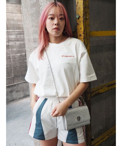 EVRIS(エヴリス)の「サイドライントラックショートパンツ(その他パンツ・レディース・ネイビー/ホワイト・FREE)」の17枚目の写真