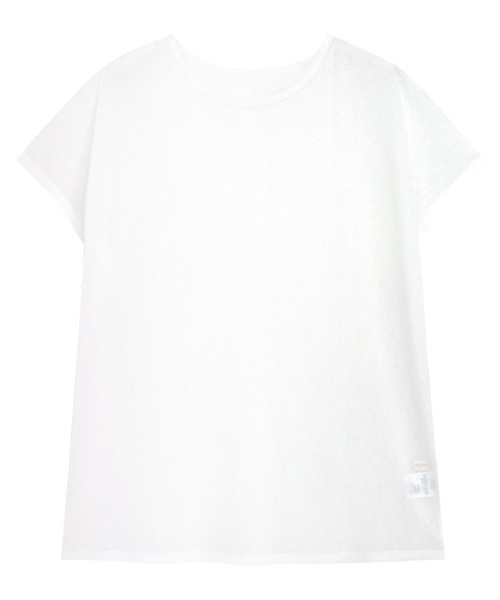 Pierrot(ピエロ)の「シアーフレンチスリーブカットソー クルーネック(Tシャツ/カットソー・レディース・ブラック/チャコール/イエロー/オフホワイト/ベージュ系その他/グレー系その他・L/M)」の15枚目の写真