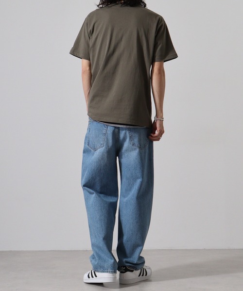 JEMORGAN(ジェーイーモーガン)の「JEMORGAN 天竺半袖ヘンリーネック(Tシャツ/カットソー・メンズ・ホワイト/ネイビー/カーキ/ブラック/ベージュ・XL/M/L)」の8枚目の写真