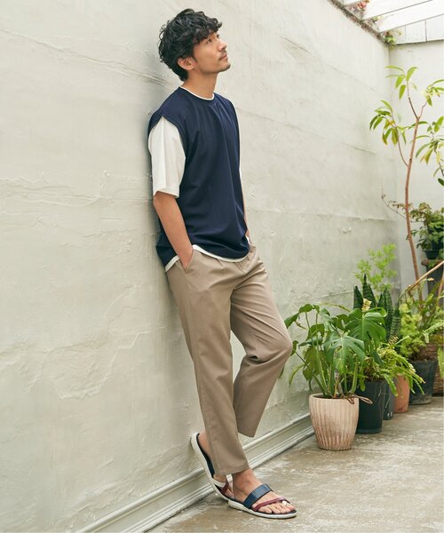 ikka（イッカ）の「【コスパ最強／接触冷感】速乾COOLフェイクベストTシャツ【親子コーデ】（Tシャツ/カットソー・メンズ・ブルー/ダークグリーン/ベージュ/ネイビー/ピンク・M/S/XL/L）」の19枚目の写真