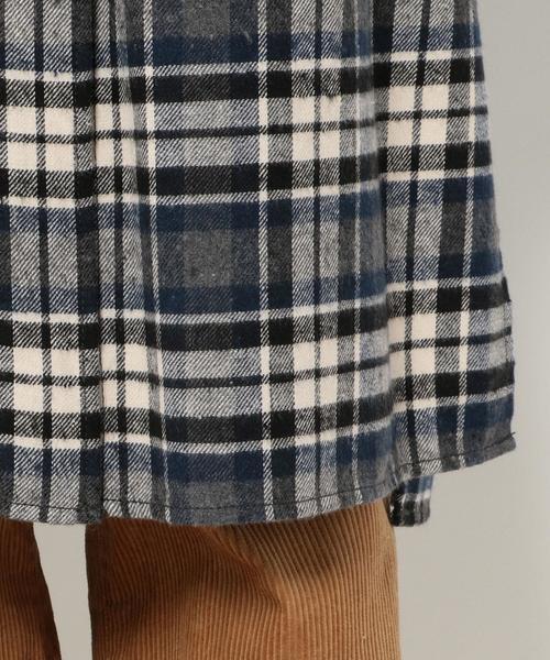 Another Edition（アナザーエディション）の「★★2チェックロングシャツ　ネイビー/AEBC 2CHK LONG SHT　ＮＹ（カーディガン/ボレロ・レディース・ネイビー・フリー）」の15枚目の写真