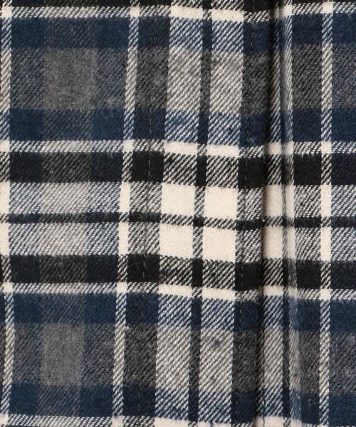 Another Edition（アナザーエディション）の「★★2チェックロングシャツ　ネイビー/AEBC 2CHK LONG SHT　ＮＹ（カーディガン/ボレロ・レディース・ネイビー・フリー）」の2枚目の写真