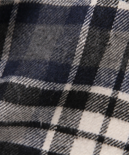Another Edition（アナザーエディション）の「★★2チェックロングシャツ　ネイビー/AEBC 2CHK LONG SHT　ＮＹ（カーディガン/ボレロ・レディース・ネイビー・フリー）」の5枚目の写真