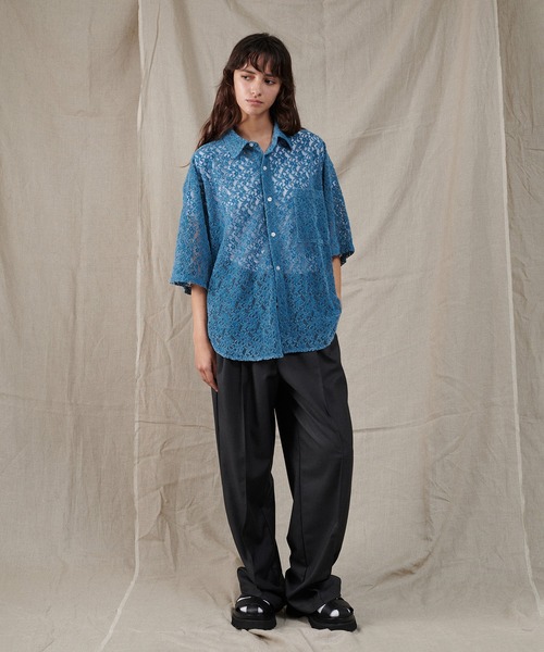 SIIILON フリル シアー ブラウス シャツ フロッキー SIIILON フリル シアー ブラウス シャツ フロッキー - メルカリ