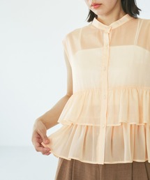 VIS | シアーフリルブラウス(シャツ/ブラウス)