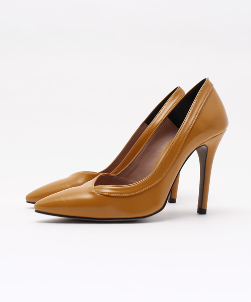 ROSE BUD（ローズバッド）の「(DMG)4915 ASYMMETRIC/F HEEL PUMPS[結婚式＆パーティー] 【中国版ViVi掲載】フェイクレザーヒールパンプス（パンプス・レディース・ブラック/グレー系その他/イエロー系その他・35/36/38/39/37）」の3枚目の写真