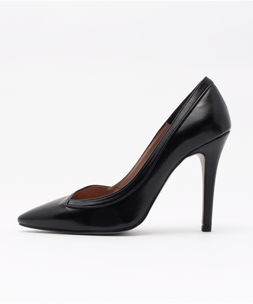 ROSE BUD（ローズバッド）の「(DMG)4915 ASYMMETRIC/F HEEL PUMPS[結婚式＆パーティー] 【中国版ViVi掲載】フェイクレザーヒールパンプス（パンプス・レディース・ブラック/グレー系その他/イエロー系その他・35/36/38/39/37）」の4枚目の写真