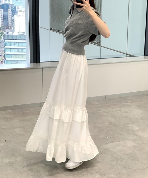 MAGPIEROBIN（マグパイロビン）の「MAGPIE ROBIN／TERRYカラーT（Tシャツ/カットソー・レディース・ライトグリーン/ホワイト/グレー/ベビーピンク・FREE）」の13枚目の写真