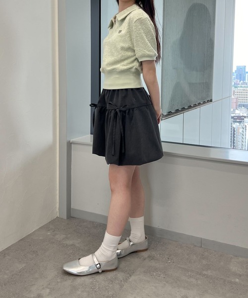 MAGPIEROBIN（マグパイロビン）の「MAGPIE ROBIN／TERRYカラーT（Tシャツ/カットソー・レディース・ライトグリーン/ホワイト/グレー/ベビーピンク・FREE）」の20枚目の写真