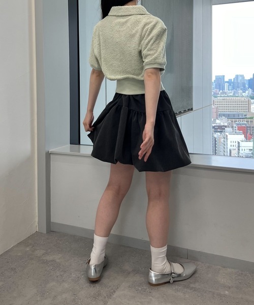 MAGPIEROBIN（マグパイロビン）の「MAGPIE ROBIN／TERRYカラーT（Tシャツ/カットソー・レディース・ライトグリーン/ホワイト/グレー/ベビーピンク・FREE）」の21枚目の写真