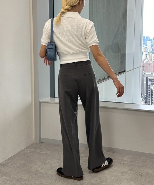 MAGPIEROBIN（マグパイロビン）の「MAGPIE ROBIN／TERRYカラーT（Tシャツ/カットソー・レディース・ライトグリーン/ホワイト/グレー/ベビーピンク・FREE）」の8枚目の写真