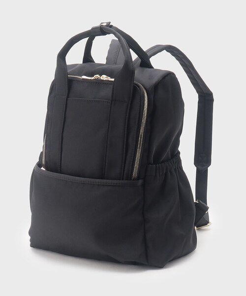 OPAQUE.CLIP（オペークドットクリップ）の「◆【撥水加工】マルチポケットカジュアルリュックサック（バックパック/リュック・レディース・ブラック/グレー・00）」の19枚目の写真