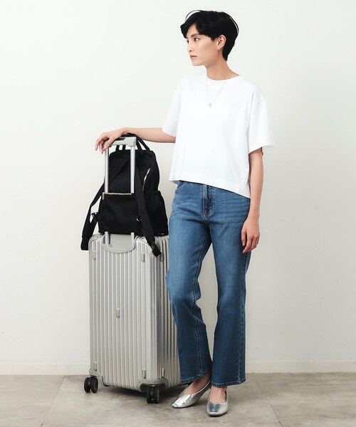 OPAQUE.CLIP（オペークドットクリップ）の「◆【撥水加工】マルチポケットカジュアルリュックサック（バックパック/リュック・レディース・ブラック/グレー・00）」の3枚目の写真