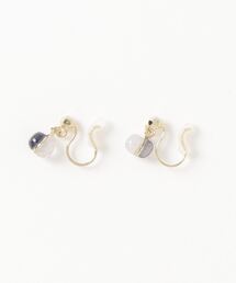 itam（アイタム）の「【itam】アイタム/ 天然石NATURAL STONE 2STONES ブラス ノンホールピアス（イヤリング）」