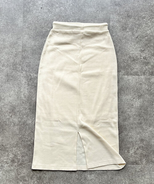 CPCM（シーピーシーエム）の「リブスカート（スカート・レディース・オリーブ/オレンジ/ブラック/グレー/アイボリー・SMALL/MEDIUM）」の22枚目の写真