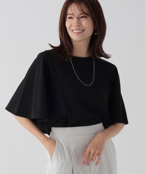 Elura(エルーラ)の「ドレスアップ袖フレアプルオーバー/131560(Tシャツ/カットソー・レディース・ブラック/ネイビー/ホワイト・MEDIUM/LARGE)」の3枚目の写真