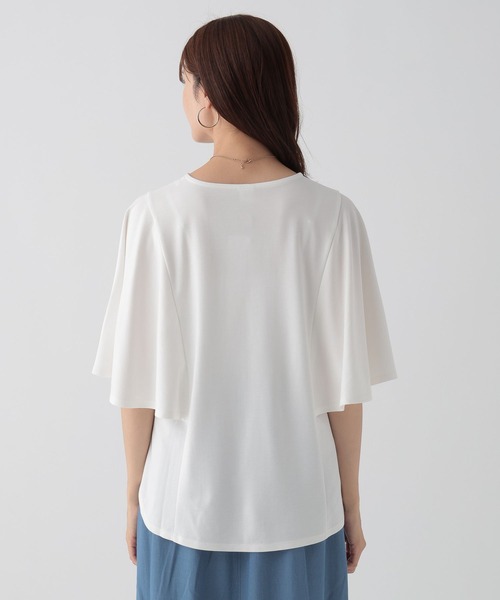 Elura(エルーラ)の「ドレスアップ袖フレアプルオーバー/131560(Tシャツ/カットソー・レディース・ブラック/ネイビー/ホワイト・MEDIUM/LARGE)」の11枚目の写真