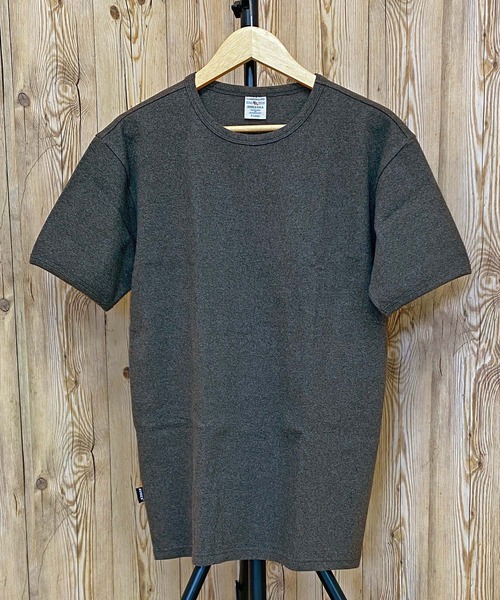リブ 半袖 クルーネック Tシャツ デイリーウェア（Tシャツ
