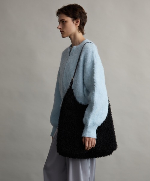 Aunt Marie's（アントマリーズ）の「ボアレザーハンドルBAG/A4・ノートパソコン収納可（ハンドバッグ・レディース・ブラック/グレイッシュベージュ/モカ・FREE）」の9枚目の写真