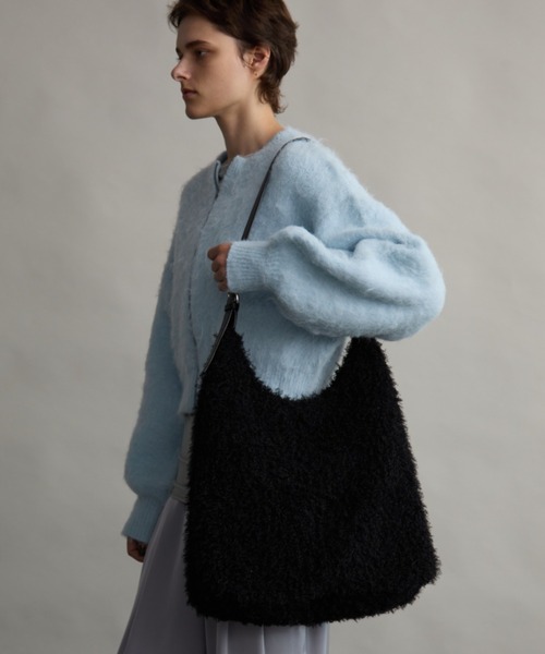 Aunt Marie's（アントマリーズ）の「ボアレザーハンドルBAG/A4・ノートパソコン収納可（ハンドバッグ・レディース・ブラック/グレイッシュベージュ/モカ・FREE）」の22枚目の写真