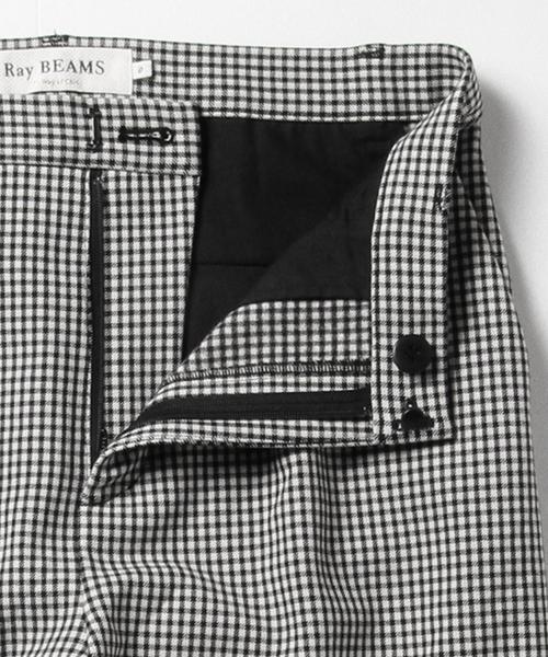 Ray BEAMS(レイビームス)の「Ray BEAMS / チェック ストレッチ クロップド(その他パンツ・レディース・グレー/ネイビー/その他1・0/1)」の7枚目の写真