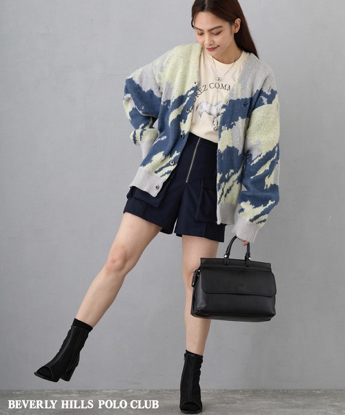 NICOLE CLUB(ニコル クラブ)の「ホースプリント+刺繍TEE(Tシャツ/カットソー・レディース・イエロー/オフホワイト/チャコールグレー・FREE)」の10枚目の写真