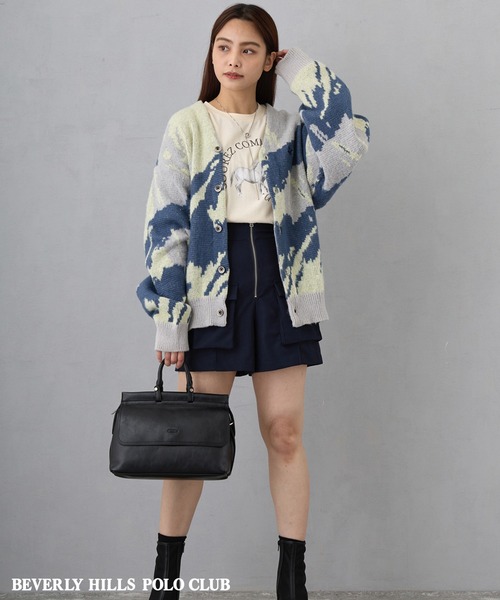 NICOLE CLUB(ニコル クラブ)の「ホースプリント+刺繍TEE(Tシャツ/カットソー・レディース・イエロー/オフホワイト/チャコールグレー・FREE)」の6枚目の写真