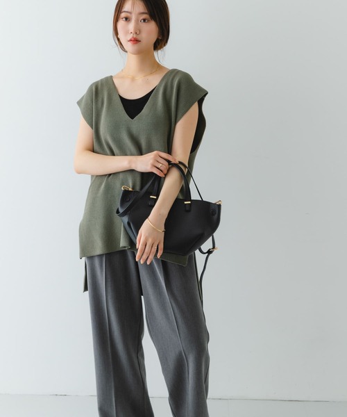 RODE SKO(ロデスコ)の「ラウンドミニバッグ(ショルダーバッグ・レディース・ベージュ/ブラック・ONE)」の12枚目の写真