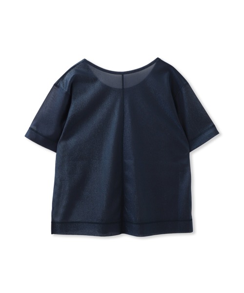 la.f…(ラエフ)の「【一部店舗・WEB限定アイテム】キラリトリコットボクシーカットソー≪洗濯機で洗える≫(Tシャツ/カットソー・レディース・ブラウン/ネイビー・9号)」の3枚目の写真