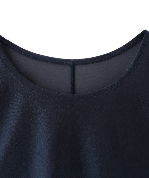la.f…(ラエフ)の「【一部店舗・WEB限定アイテム】キラリトリコットボクシーカットソー≪洗濯機で洗える≫(Tシャツ/カットソー・レディース・ブラウン/ネイビー・9号)」の6枚目の写真