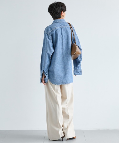 BARNYARDSTORM(バンヤードストーム)の「BARNYARDSTORM / 【スタイリスト若狭恵美さんご紹介アイテム】フラップダンガリーシャツ / マシンウォッシャブル(シャツ/ブラウス・レディース・インディゴブルー/ブルー系その他・FREE)」の15枚目の写真