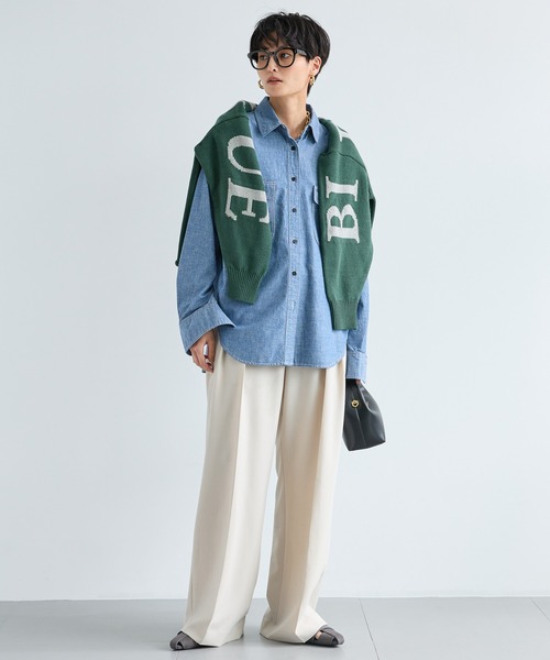 BARNYARDSTORM(バンヤードストーム)の「BARNYARDSTORM / 【スタイリスト若狭恵美さんご紹介アイテム】フラップダンガリーシャツ / マシンウォッシャブル(シャツ/ブラウス・レディース・インディゴブルー/ブルー系その他・FREE)」の16枚目の写真