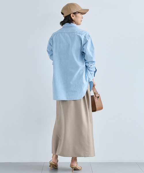 BARNYARDSTORM(バンヤードストーム)の「BARNYARDSTORM / 【スタイリスト若狭恵美さんご紹介アイテム】フラップダンガリーシャツ / マシンウォッシャブル(シャツ/ブラウス・レディース・インディゴブルー/ブルー系その他・FREE)」の22枚目の写真