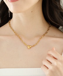 JewCas（ジュアキャス）の「JewCas ハート×チェーンJCQネックレス [JCQ0171]（ネックレス）」