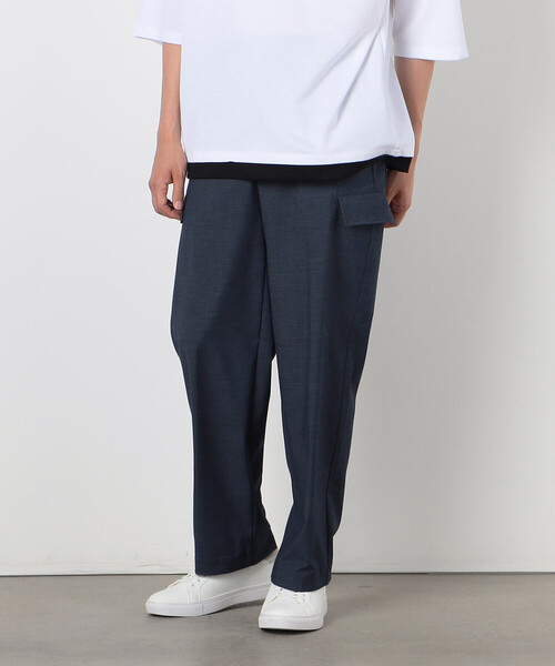 COMME CA ISM（コムサイズム）の「ウールライク セミワイド カーゴパンツ（カーゴパンツ・メンズ・ネイビー/ブラック/ベージュ・L/S/M）」の15枚目の写真