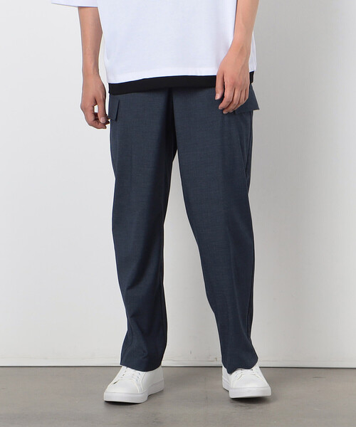 COMME CA ISM（コムサイズム）の「ウールライク セミワイド カーゴパンツ（カーゴパンツ・メンズ・ネイビー/ブラック/ベージュ・L/S/M）」の16枚目の写真