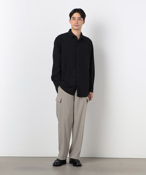 COMME CA ISM（コムサイズム）の「ウールライク セミワイド カーゴパンツ（カーゴパンツ・メンズ・ネイビー/ブラック/ベージュ・L/S/M）」の17枚目の写真