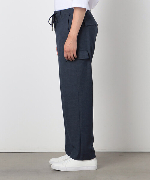 COMME CA ISM（コムサイズム）の「ウールライク セミワイド カーゴパンツ（カーゴパンツ・メンズ・ネイビー/ブラック/ベージュ・L/S/M）」の22枚目の写真