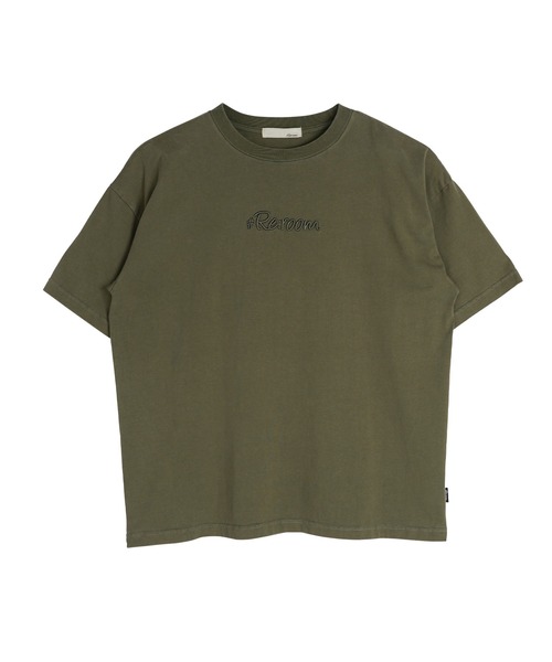 #Re:room(リルーム)の「3DロゴピグメントウォッシュビッグTシャツ(Tシャツ/カットソー・メンズ・カーキ/ライトブルー・S-M/M-L)」の6枚目の写真