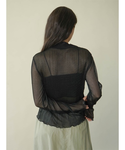 FIKA.(フィーカ)の「Shiny sheer top(Tシャツ/カットソー・レディース・ブラック/ピンク系その他2/ベージュ・FREE)」の16枚目の写真