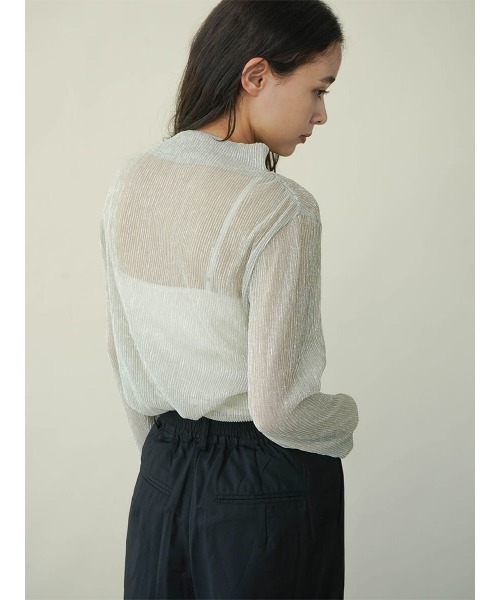 FIKA.(フィーカ)の「Shiny sheer top(Tシャツ/カットソー・レディース・ブラック/ピンク系その他2/ベージュ・FREE)」の20枚目の写真