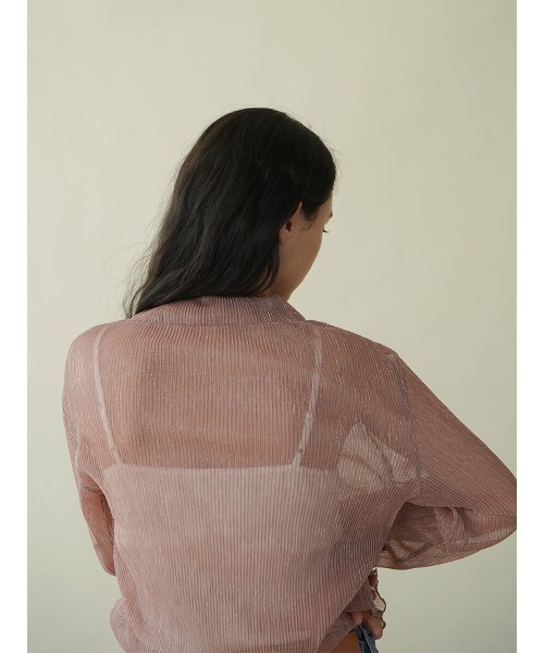 FIKA.(フィーカ)の「Shiny sheer top(Tシャツ/カットソー・レディース・ブラック/ピンク系その他2/ベージュ・FREE)」の7枚目の写真