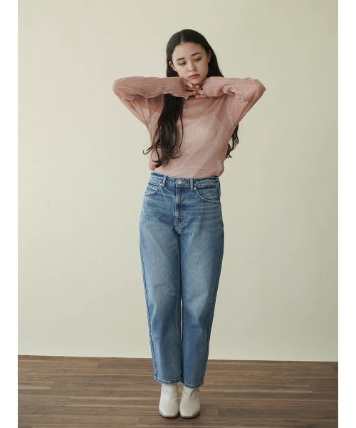FIKA.(フィーカ)の「Shiny sheer top(Tシャツ/カットソー・レディース・ブラック/ピンク系その他2/ベージュ・FREE)」の10枚目の写真