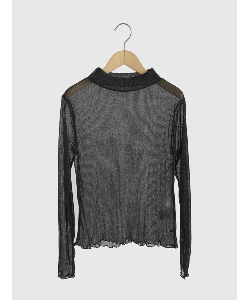 FIKA.(フィーカ)の「Shiny sheer top(Tシャツ/カットソー・レディース・ブラック/ピンク系その他2/ベージュ・FREE)」の11枚目の写真