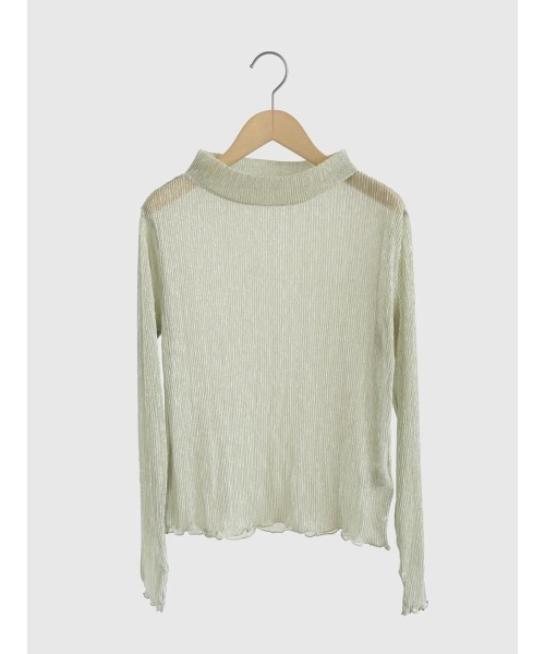 FIKA.(フィーカ)の「Shiny sheer top(Tシャツ/カットソー・レディース・ブラック/ピンク系その他2/ベージュ・FREE)」の12枚目の写真