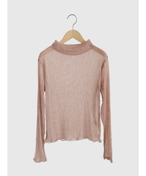 FIKA.(フィーカ)の「Shiny sheer top(Tシャツ/カットソー・レディース・ブラック/ピンク系その他2/ベージュ・FREE)」の13枚目の写真
