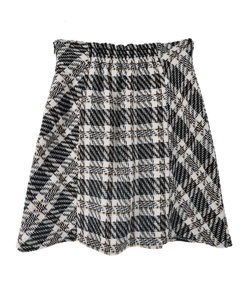31 Sons de mode（トランテアン　ソン　ドゥ　モード）の「ダブルパターンチェックミニスカート（スカート・レディース・ホワイト×ブラック/ブラウン・36/38）」の18枚目の写真